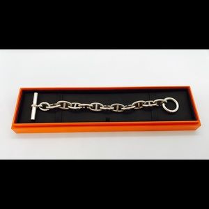 Hermès Silver Bracelet - Chaîne d'Ancre- size TGM